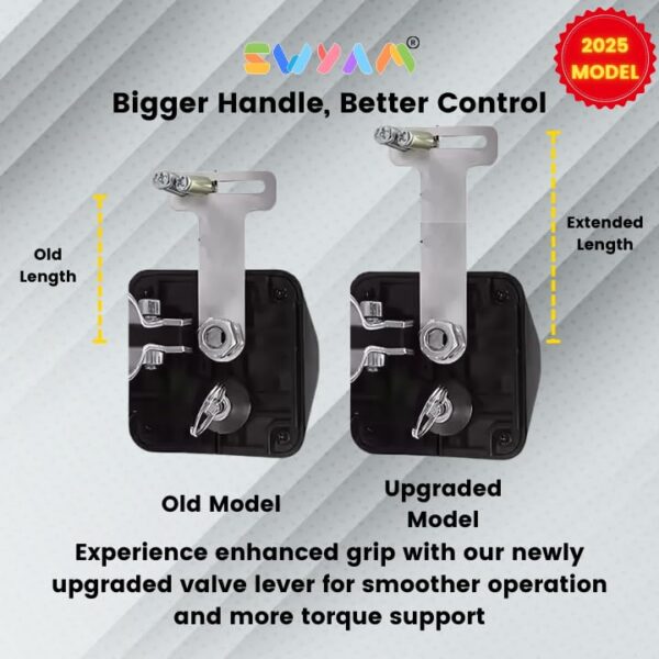 SWYAM 2025 Upgraded Valve Handle with Bigger Grip for Better Torque and Control