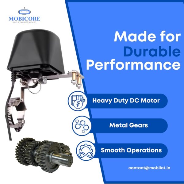 Mobicore Motor with Heavy Duty DC Motor, Metal Gears, and Smooth Operation