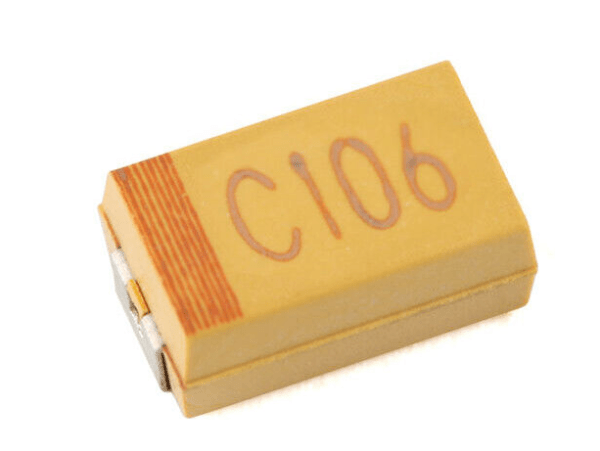 SMD 10µF 16V Case-A tantalum capacitor – ±10% tolerance, reliable performance for electronics