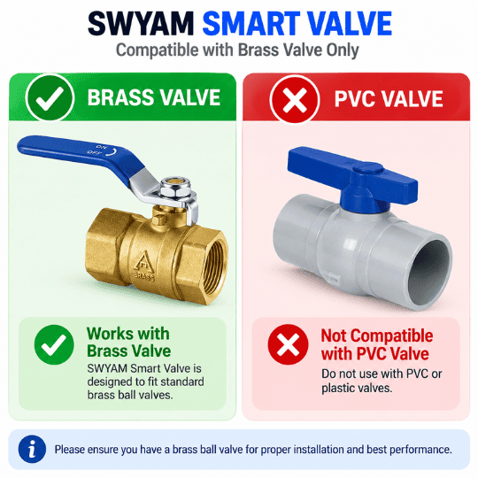 Brass valve Compatible Brass valve Compatible
