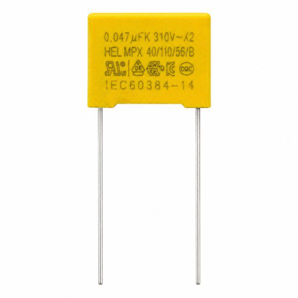 0.047 µF, 310V~ X2 film capacitor 0.047 µF, 310V~ X2 film capacitor