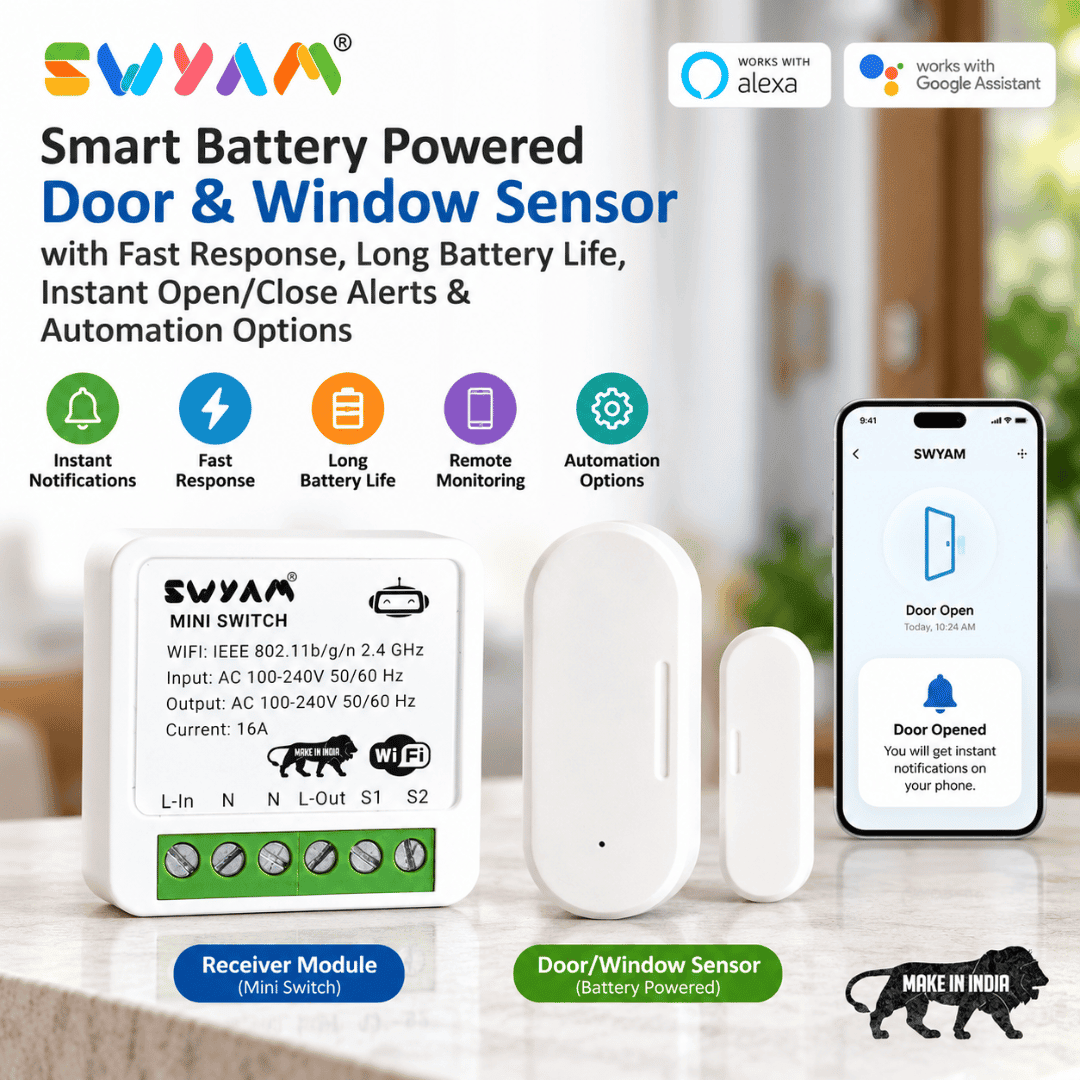 Smart Battery Powered Door & Window Sensor Smart Battery Powered Door & Window Sensor
